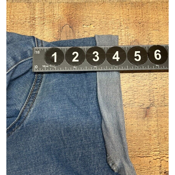 Black Label Shorts Womens 2XL Blue Distressed C'est Toi Actual 36X4 Stretch - Picture 4 of 7